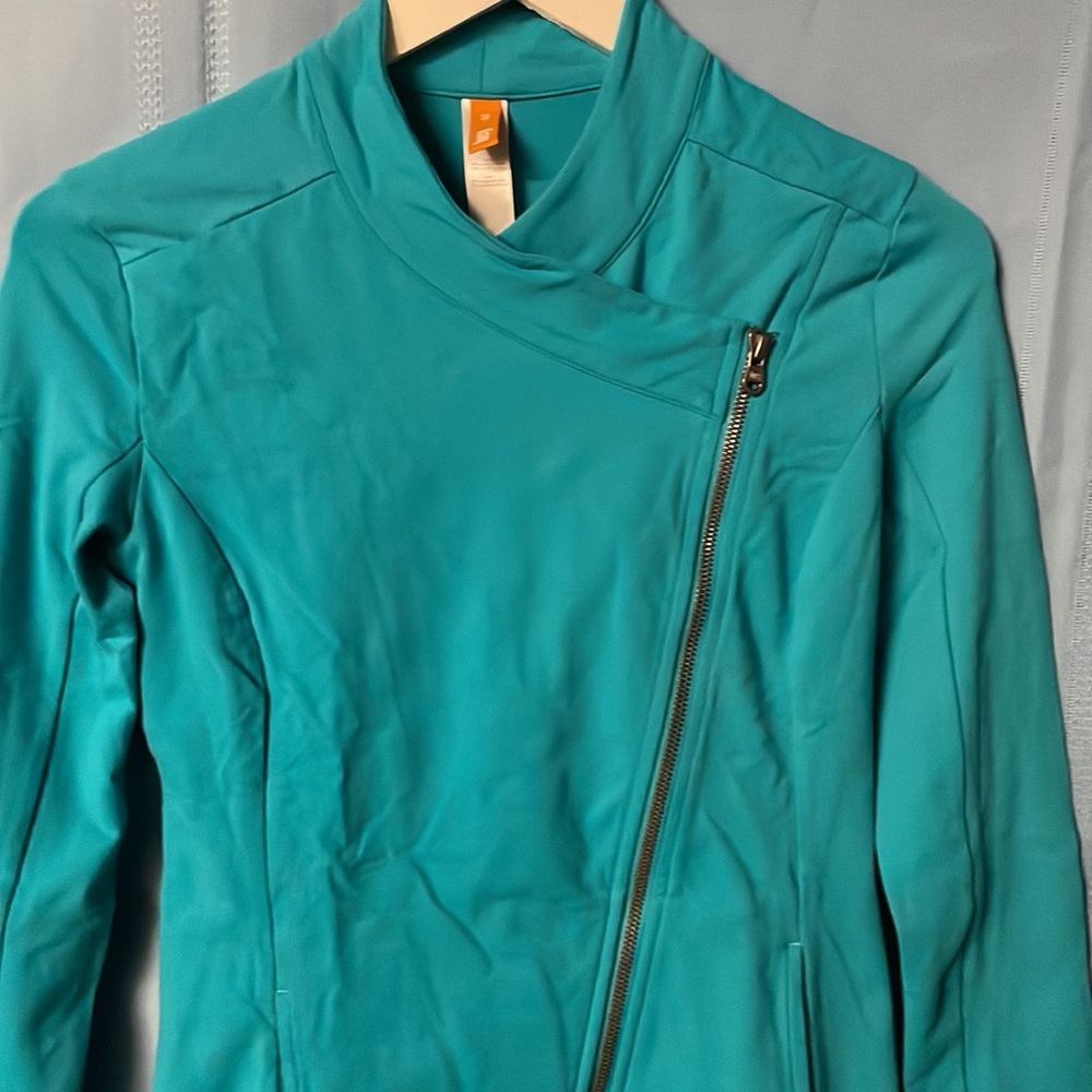 Lucy Full Zip Jacket Athletic Workout Turquoise W… - image 2